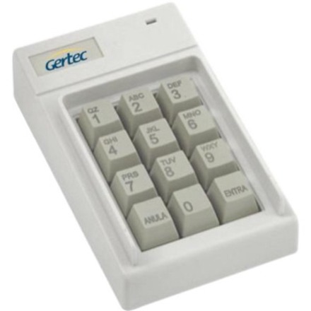 Gertec TEC 12 12 Key(s) - PS/2, AT - Cinzento